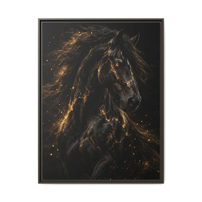 Equus Noctis · Framed Canvas