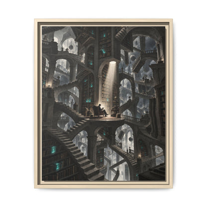 Bibliotheca Infinita · Framed Canvas