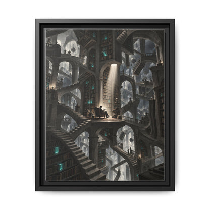 Bibliotheca Infinita · Framed Canvas