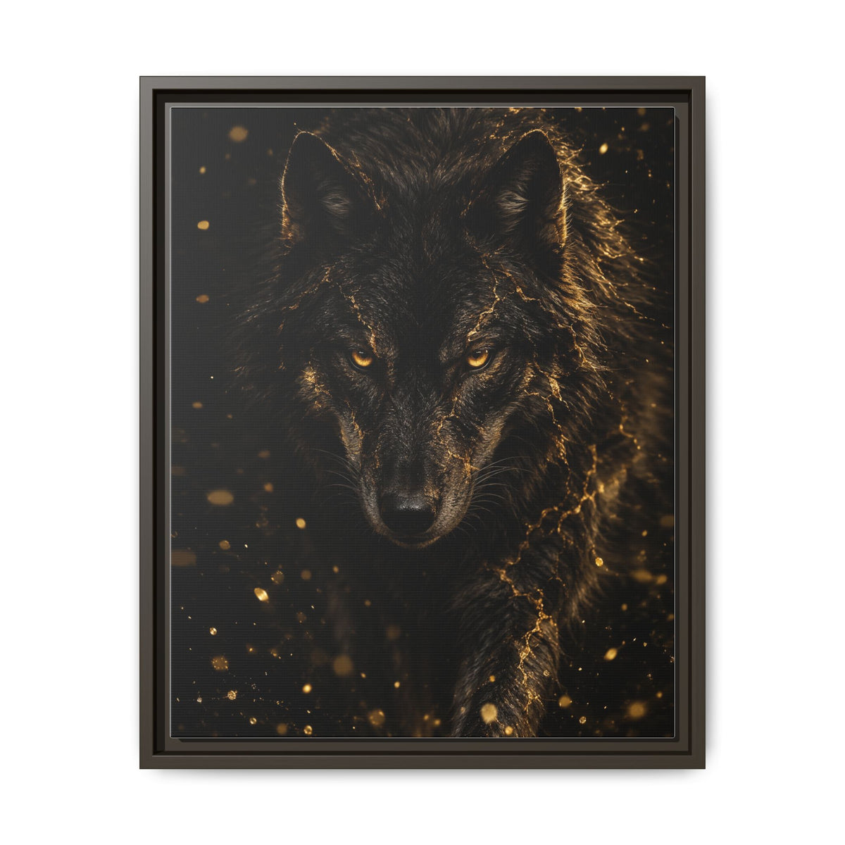 Lupus Aureus · Framed Canvas