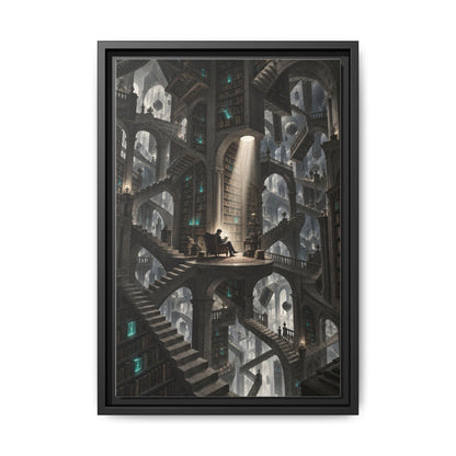 Bibliotheca Infinita · Framed Canvas
