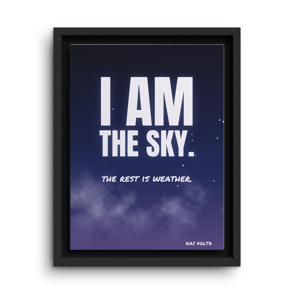 I Am the Sky · Framed Canvas