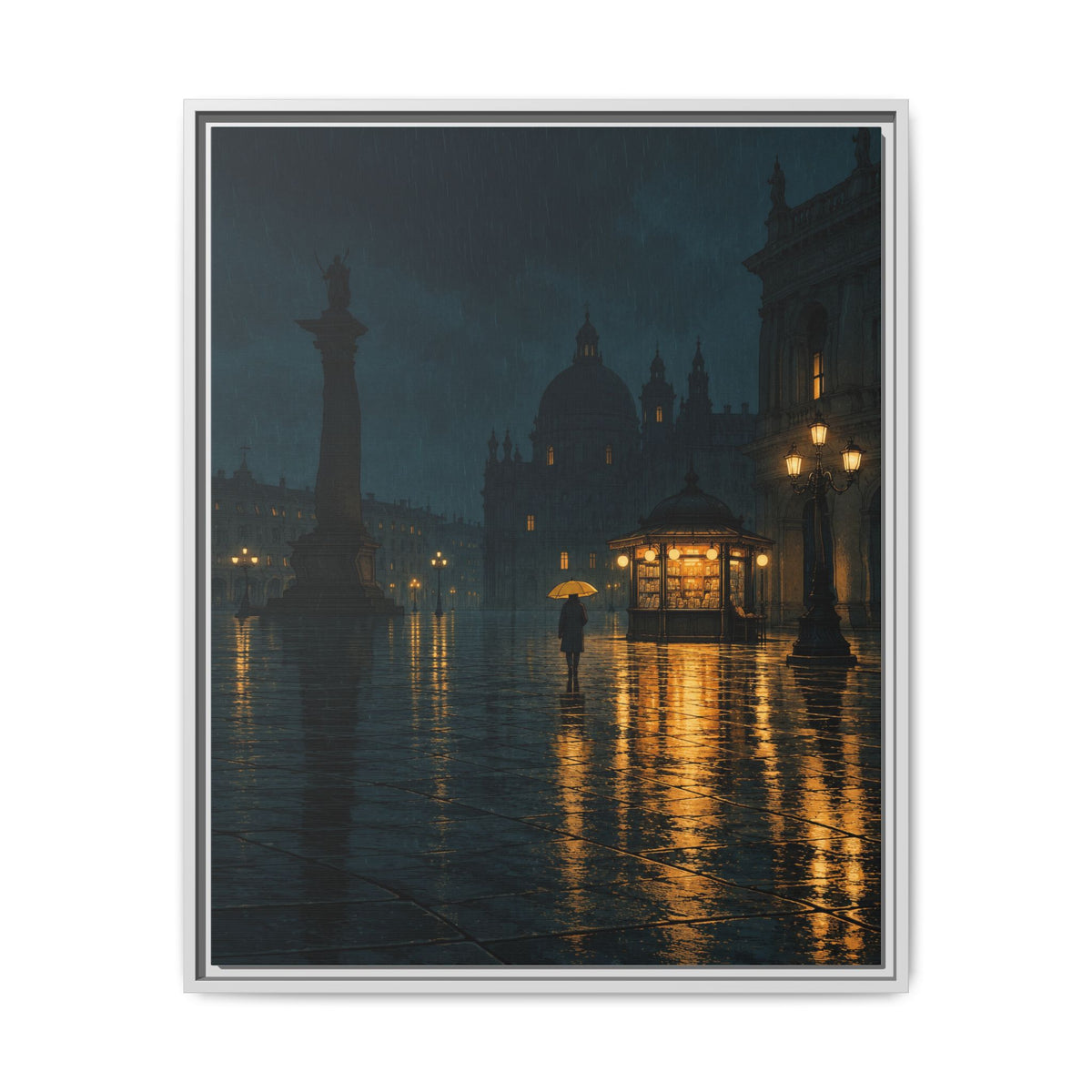 Small Hours · Framed Canvas