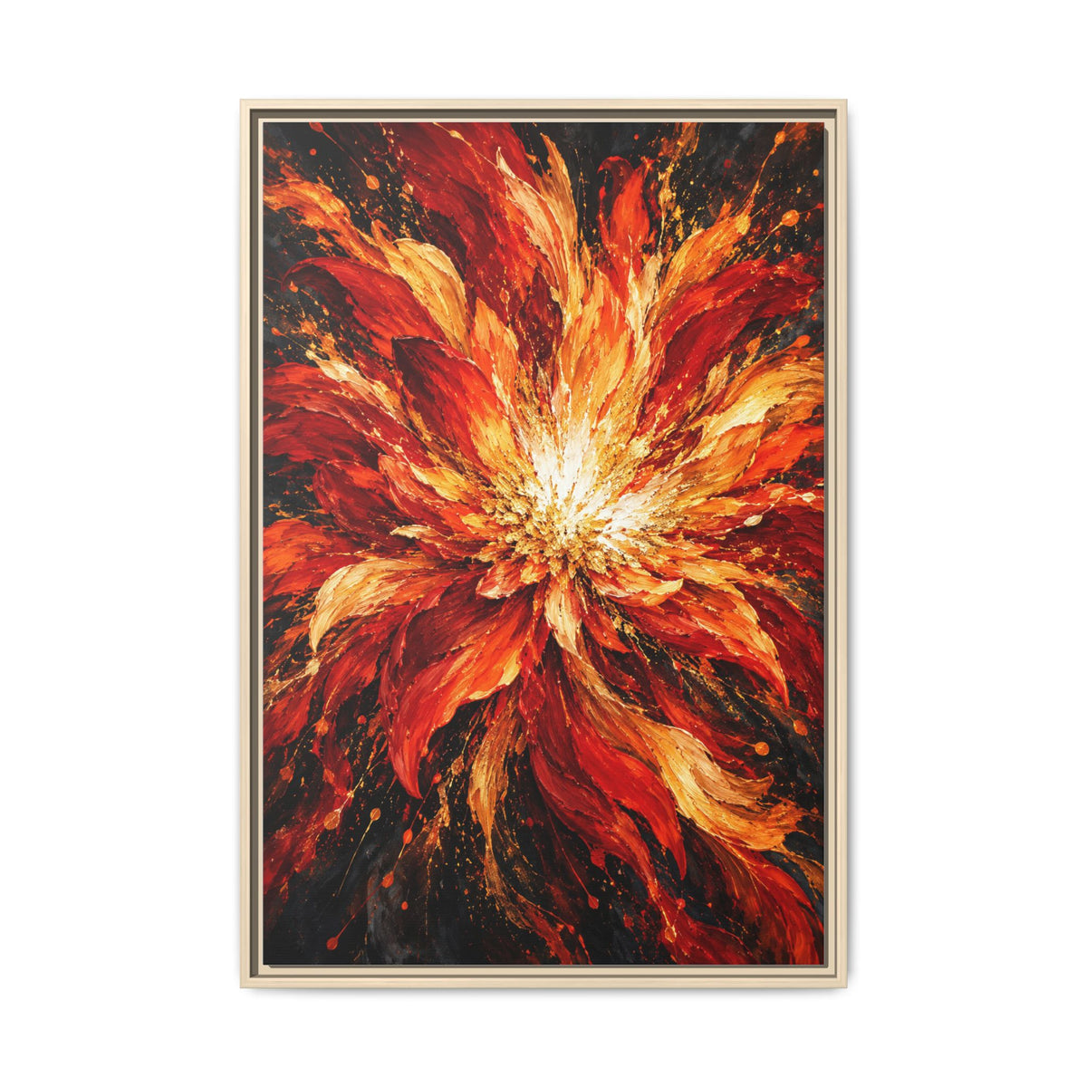 Phoenix Bloom · Framed Canvas