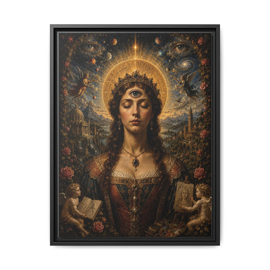 The Awakening of Celestia · Framed Canvas