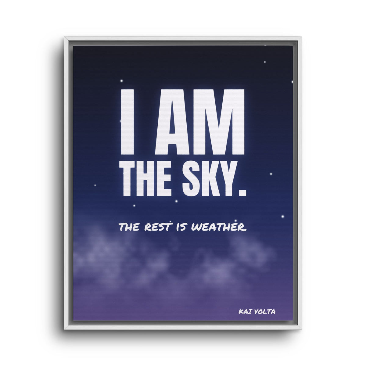 I Am the Sky · Framed Canvas