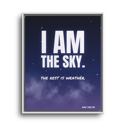 I Am the Sky · Framed Canvas