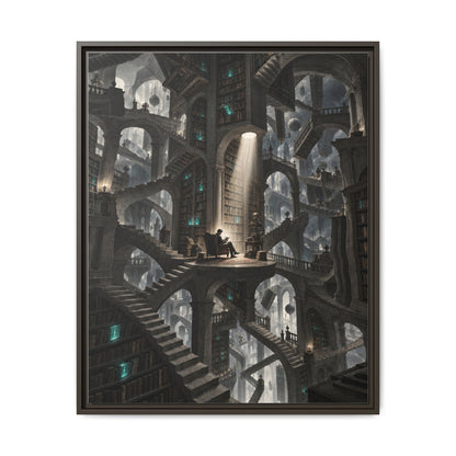 Bibliotheca Infinita · Framed Canvas