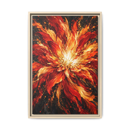 Phoenix Bloom · Framed Canvas