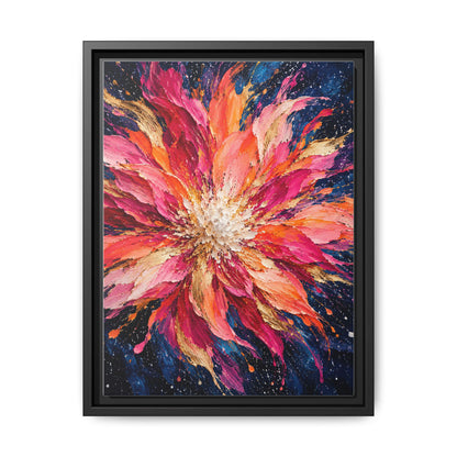 Supernova Bloom · Framed Canvas