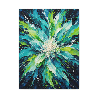 Lagoon Bloom · Frameless Canvas