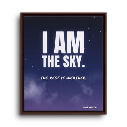 I Am the Sky · Framed Canvas