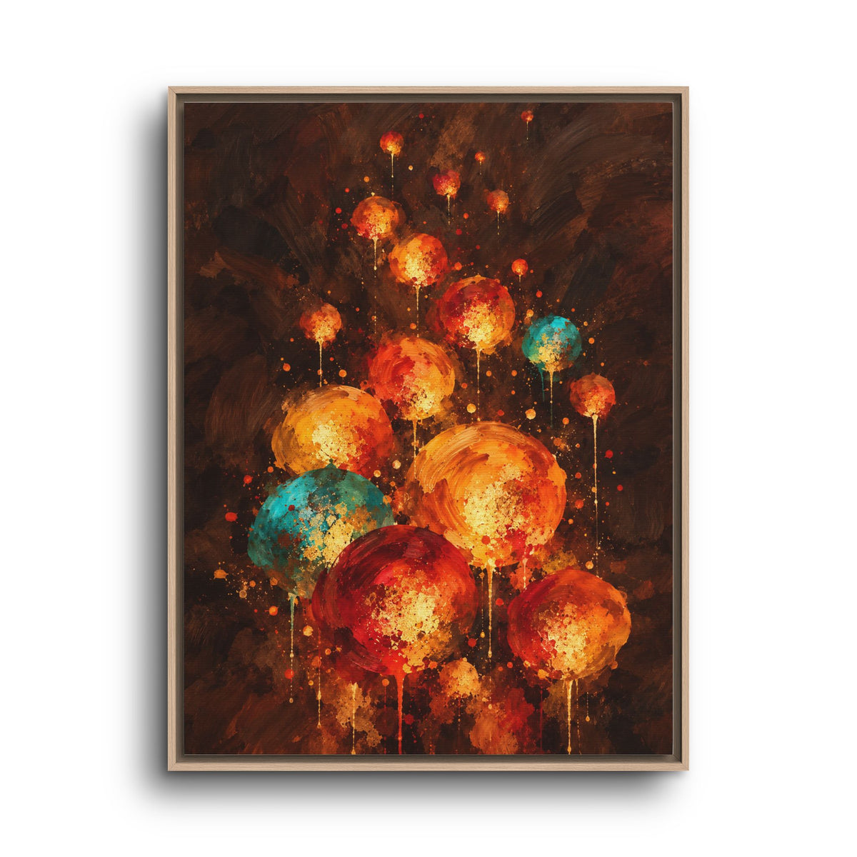 Lanternes du Soir · Framed Canvas