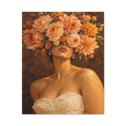 Golden Hour Bloom · Frameless Canvas