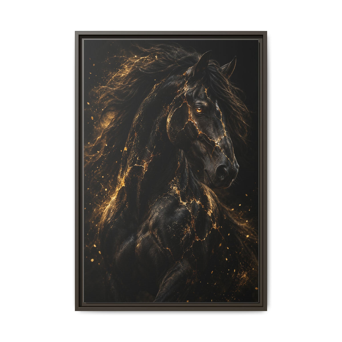 Equus Noctis · Framed Canvas