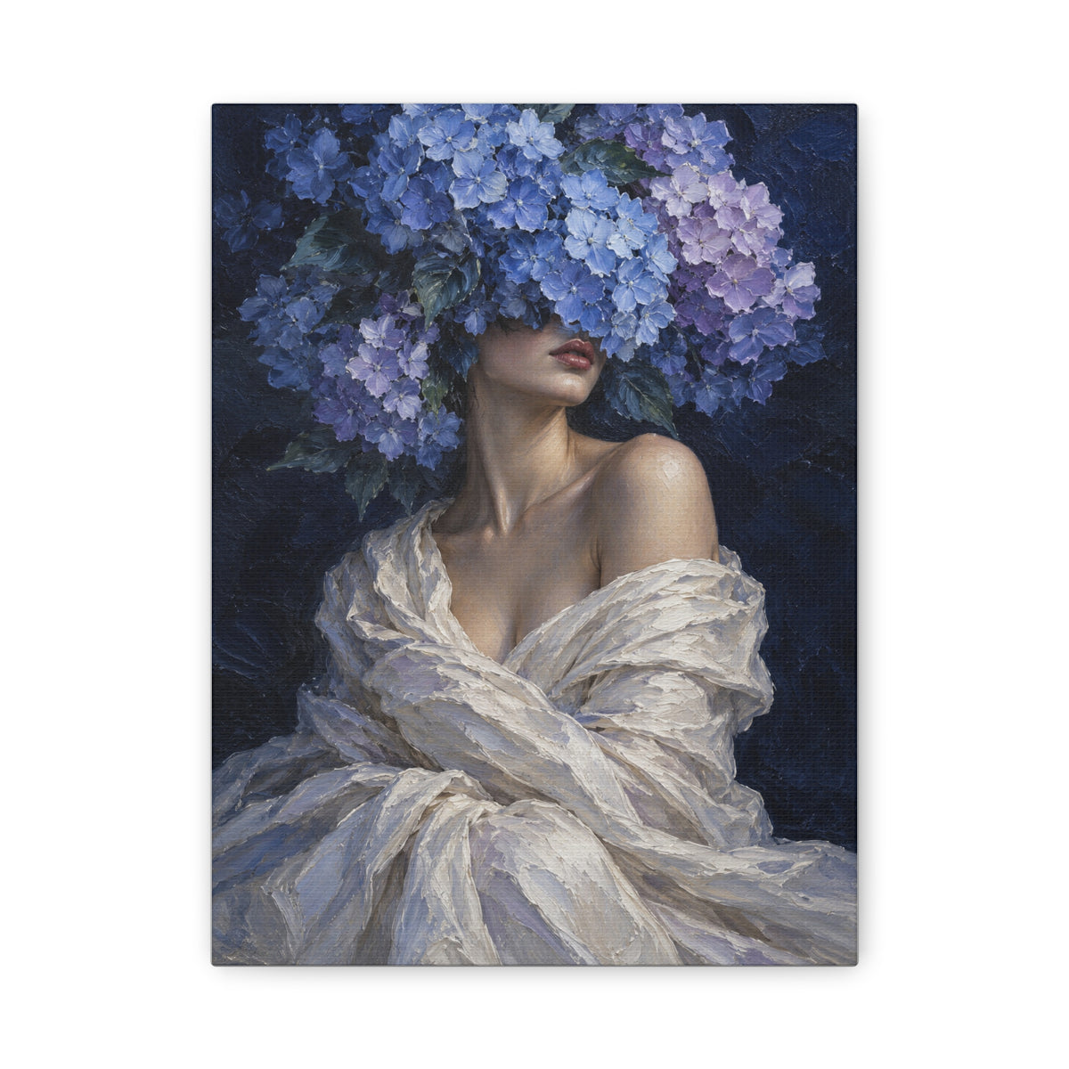 Hydrangea Blue · Frameless Canvas
