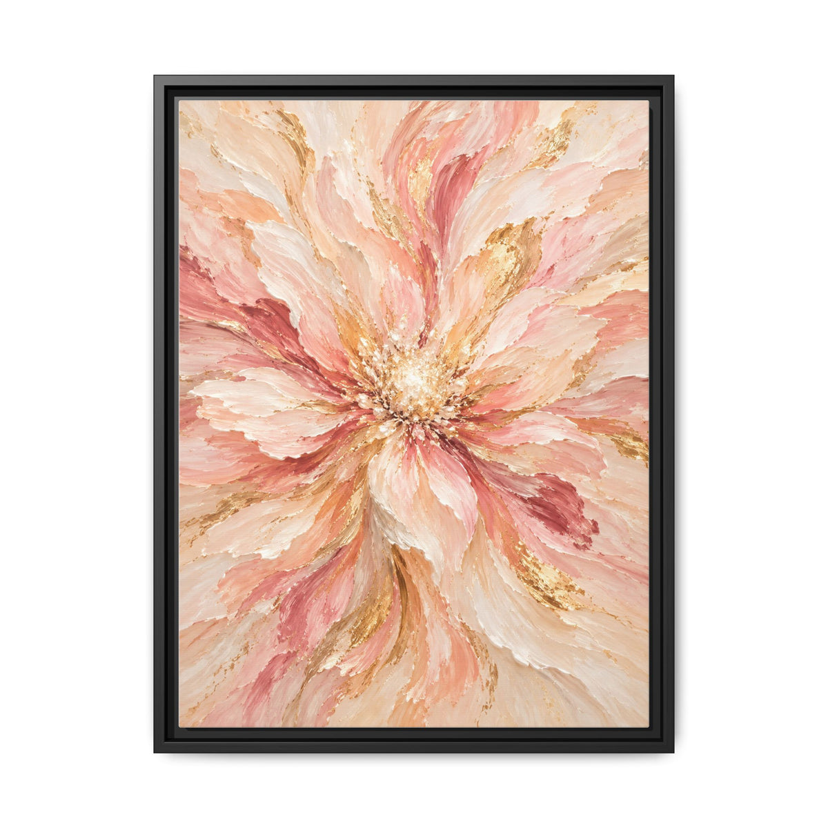 Blush Bloom · Framed Canvas