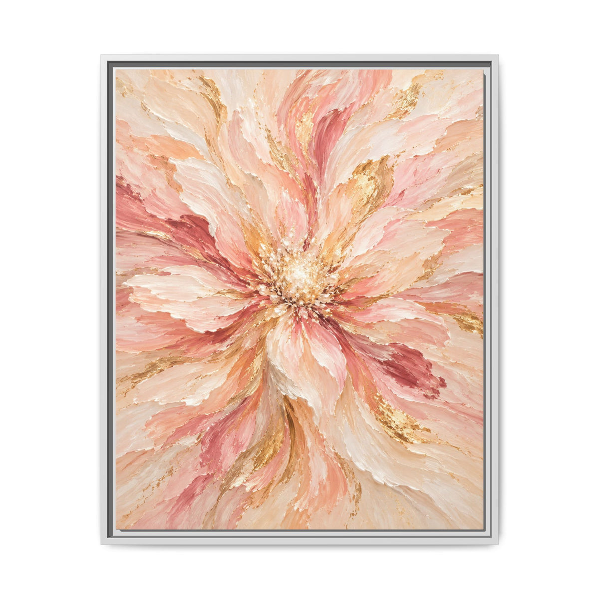 Blush Bloom · Framed Canvas