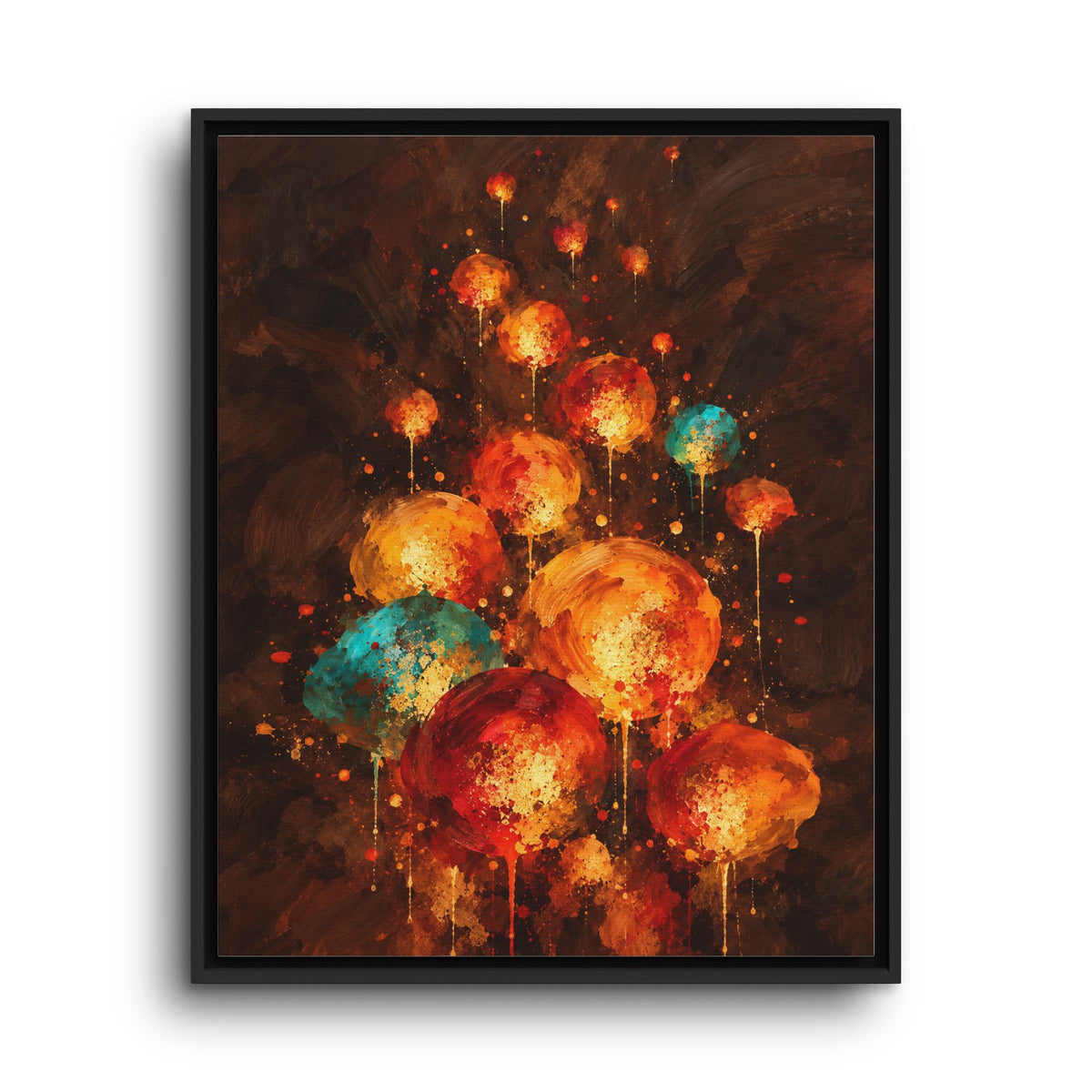 Lanternes du Soir · Framed Canvas