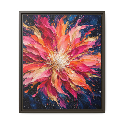 Supernova Bloom · Framed Canvas