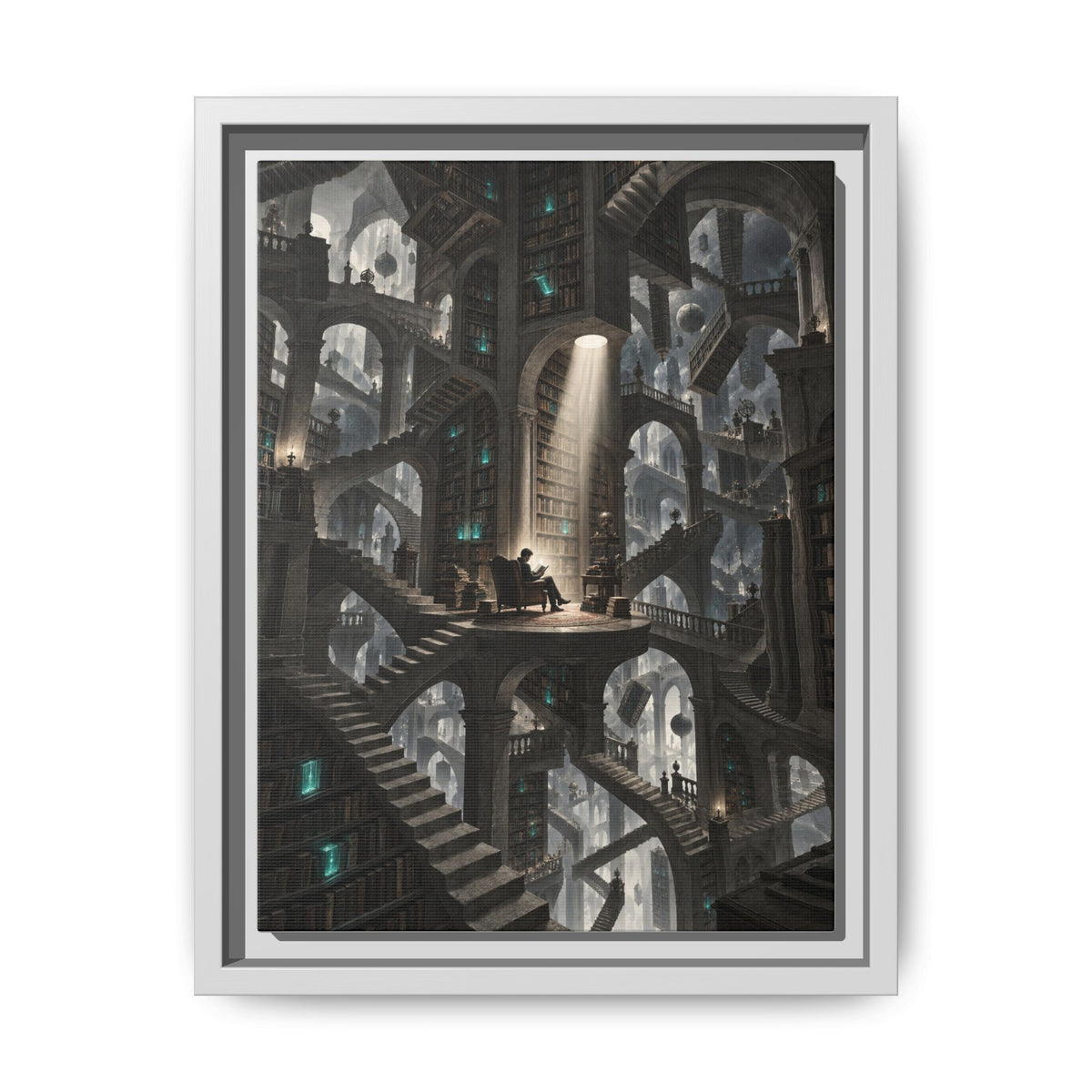 Bibliotheca Infinita · Framed Canvas