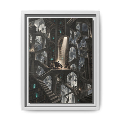 Bibliotheca Infinita · Framed Canvas