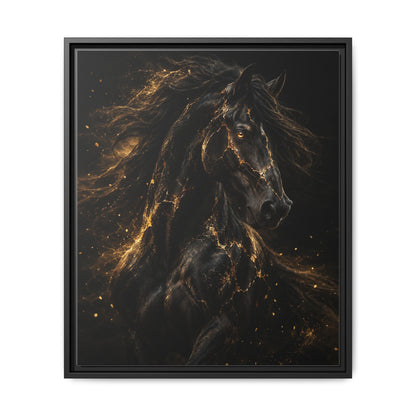 Equus Noctis · Framed Canvas