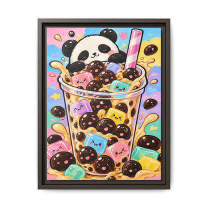 Bubble Tea Buddies · Framed Canvas