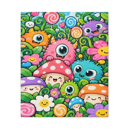 Monster Garden · Frameless Canvas