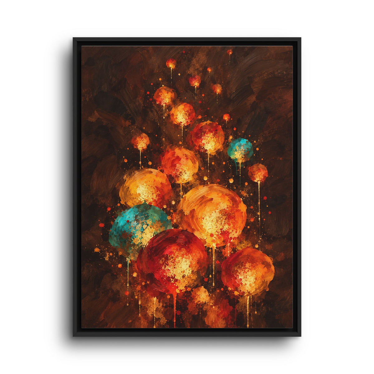 Lanternes du Soir · Framed Canvas