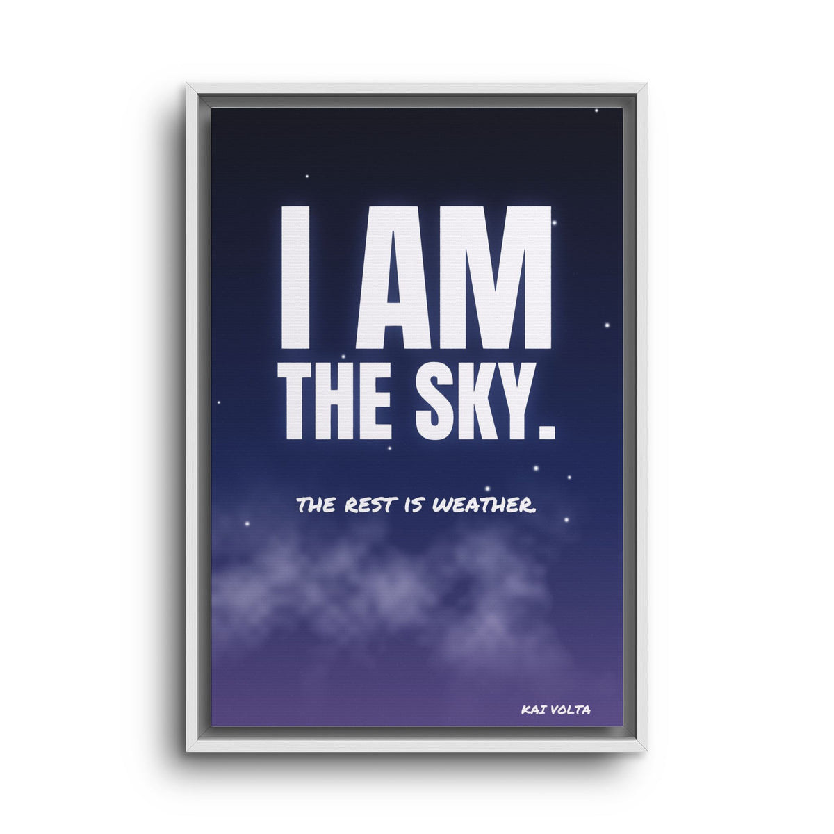 I Am the Sky · Framed Canvas