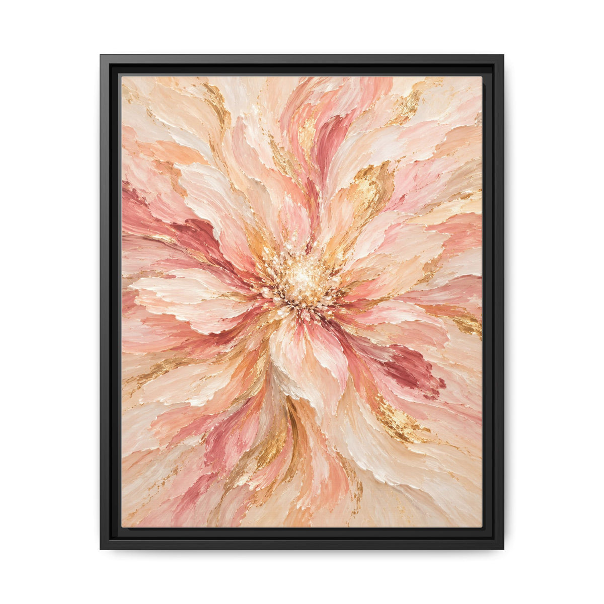 Blush Bloom · Framed Canvas
