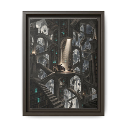 Bibliotheca Infinita · Framed Canvas