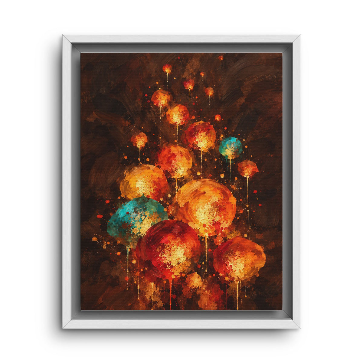 Lanternes du Soir · Framed Canvas