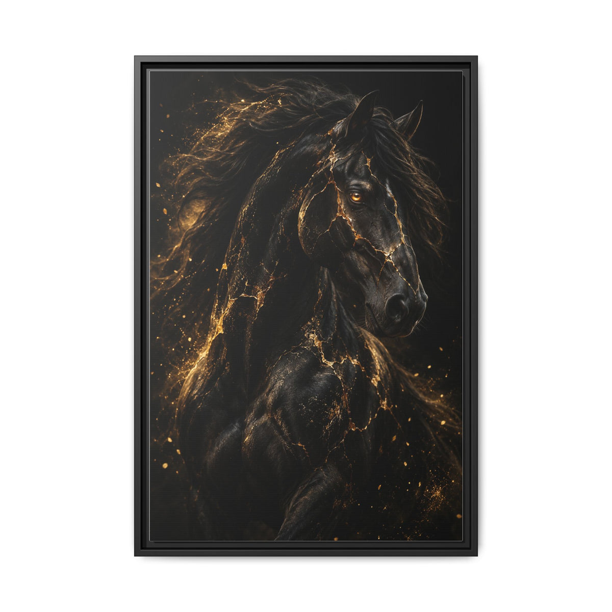 Equus Noctis · Framed Canvas