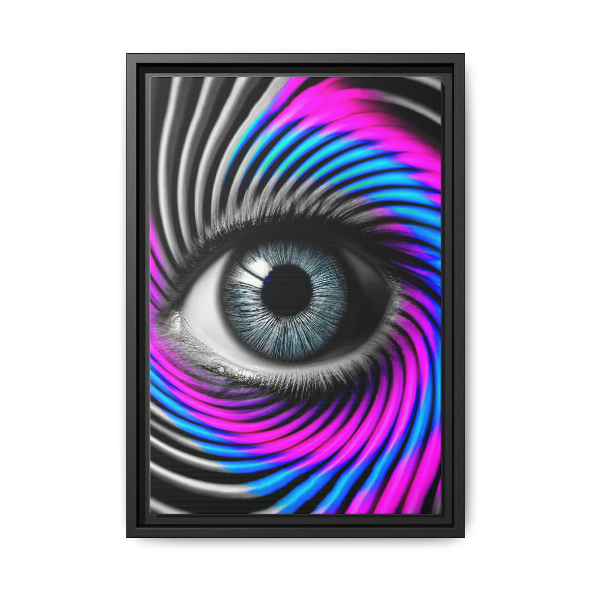 The Perception Vortex · Framed Canvas