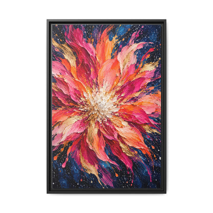 Supernova Bloom · Framed Canvas