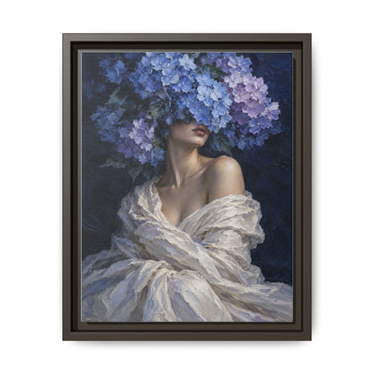 Hydrangea Blue · Framed Canvas