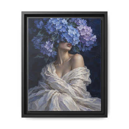 Hydrangea Blue · Framed Canvas
