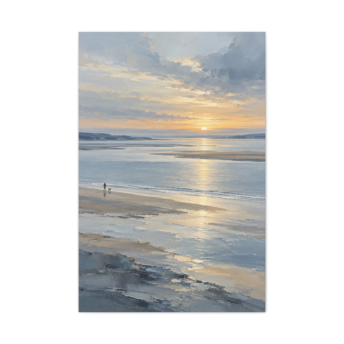 Silver Estuary · Frameless Canvas