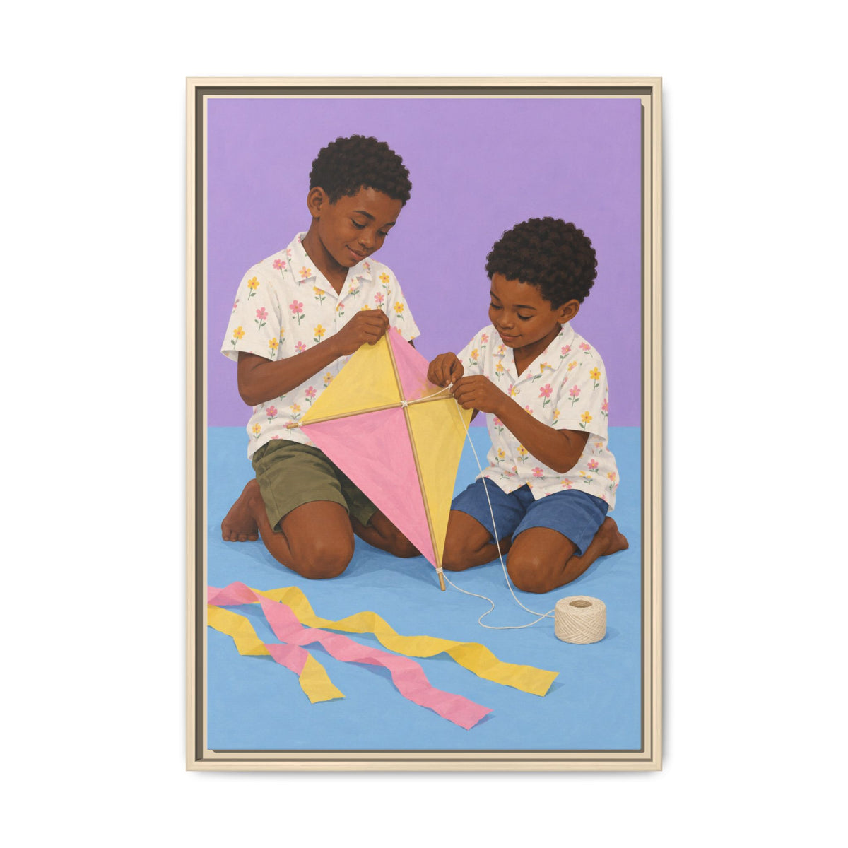 The Kite Makers · Framed Canvas