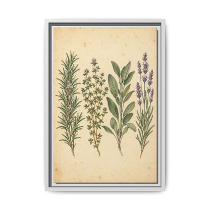 Herb Garden Study · Framed Canvas