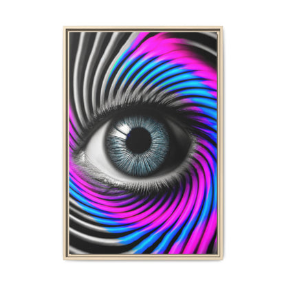 The Perception Vortex · Framed Canvas