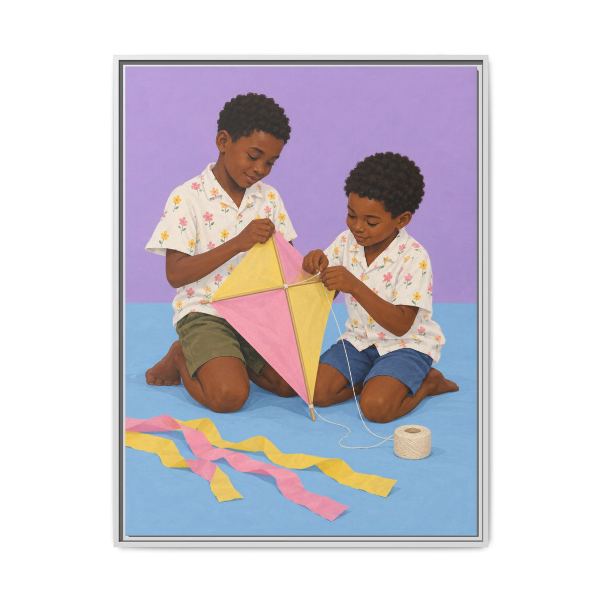 The Kite Makers · Framed Canvas