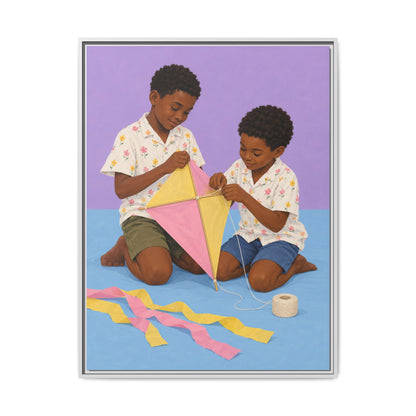 The Kite Makers · Framed Canvas