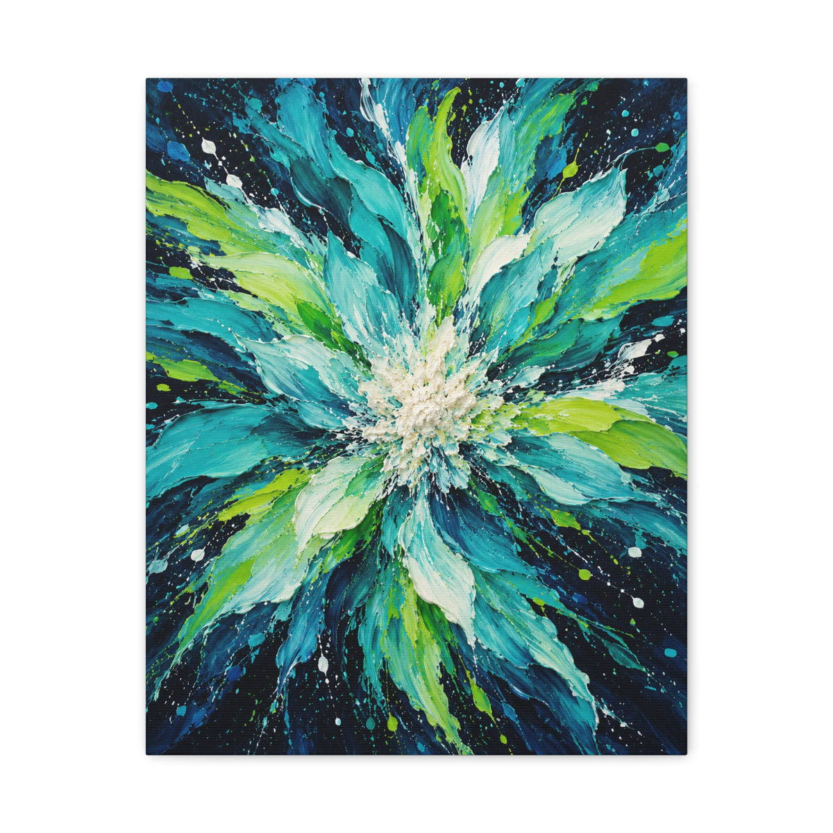 Lagoon Bloom · Frameless Canvas