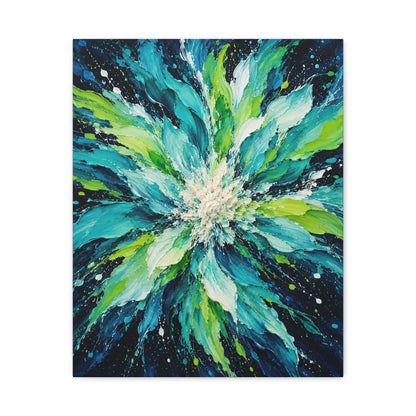Lagoon Bloom · Frameless Canvas