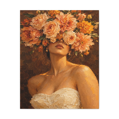 Golden Hour Bloom · Frameless Canvas