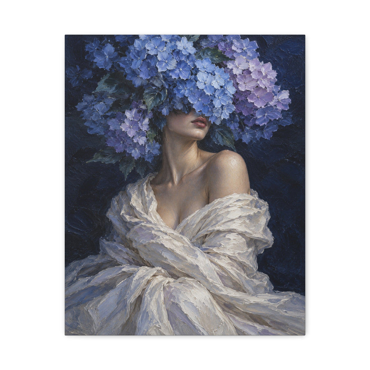 Hydrangea Blue · Frameless Canvas