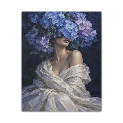 Hydrangea Blue · Frameless Canvas